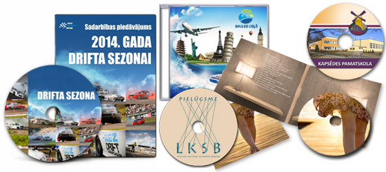 CD un DVD apdruka